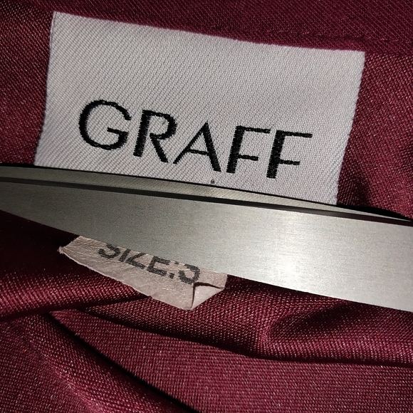 Graff Elegant Burgundy Women's Blazer - Picture 10 of 11